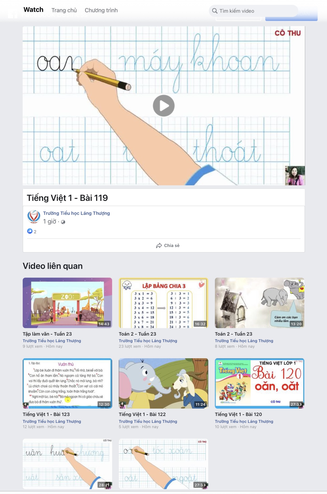 Bài giảng điện tử lớp 1 – Tuần 23