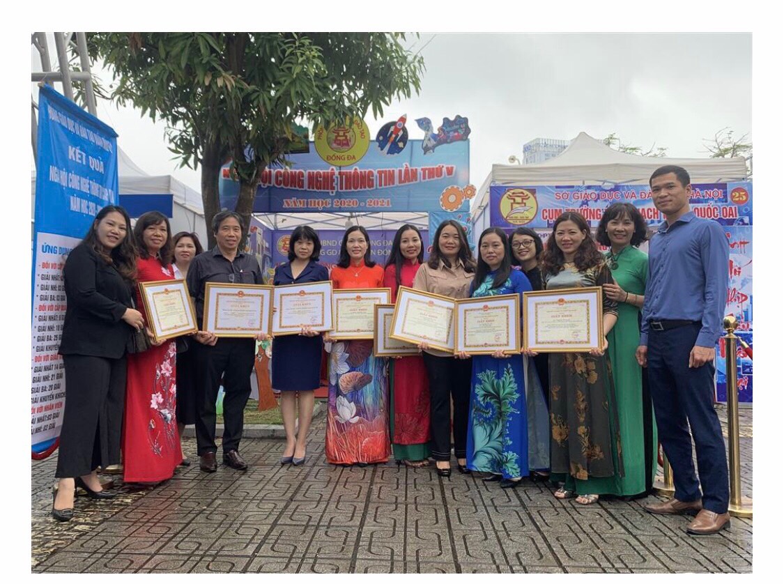 Thành tích về Bài giảng Elearning của nhà trường trong ngày hội CNTT của Ngành GD-ĐT Hà Nội