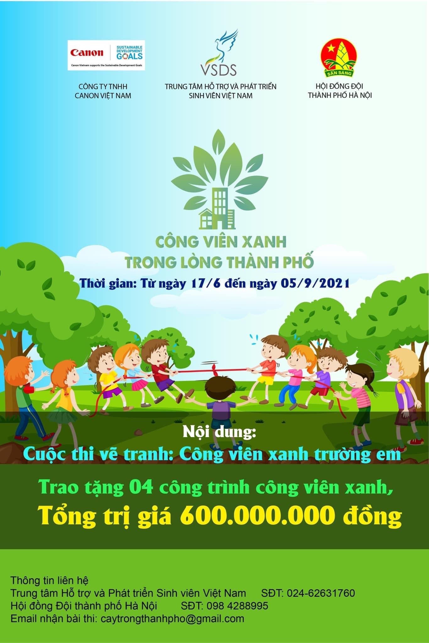 Cuộc thi vẽ tranh “Công viên xanh trường em”
