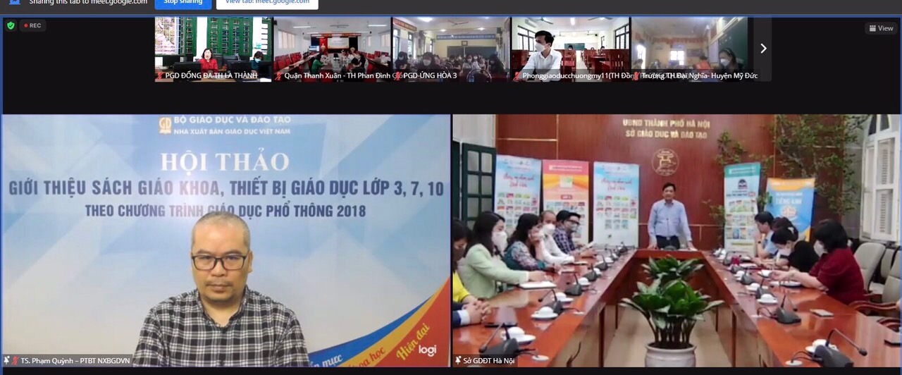 Hội thảo trực tuyến giới thiệu SGK, thiết bị giáo dục lớp 3 theo chương trình giáo dục phổ thông 2018.