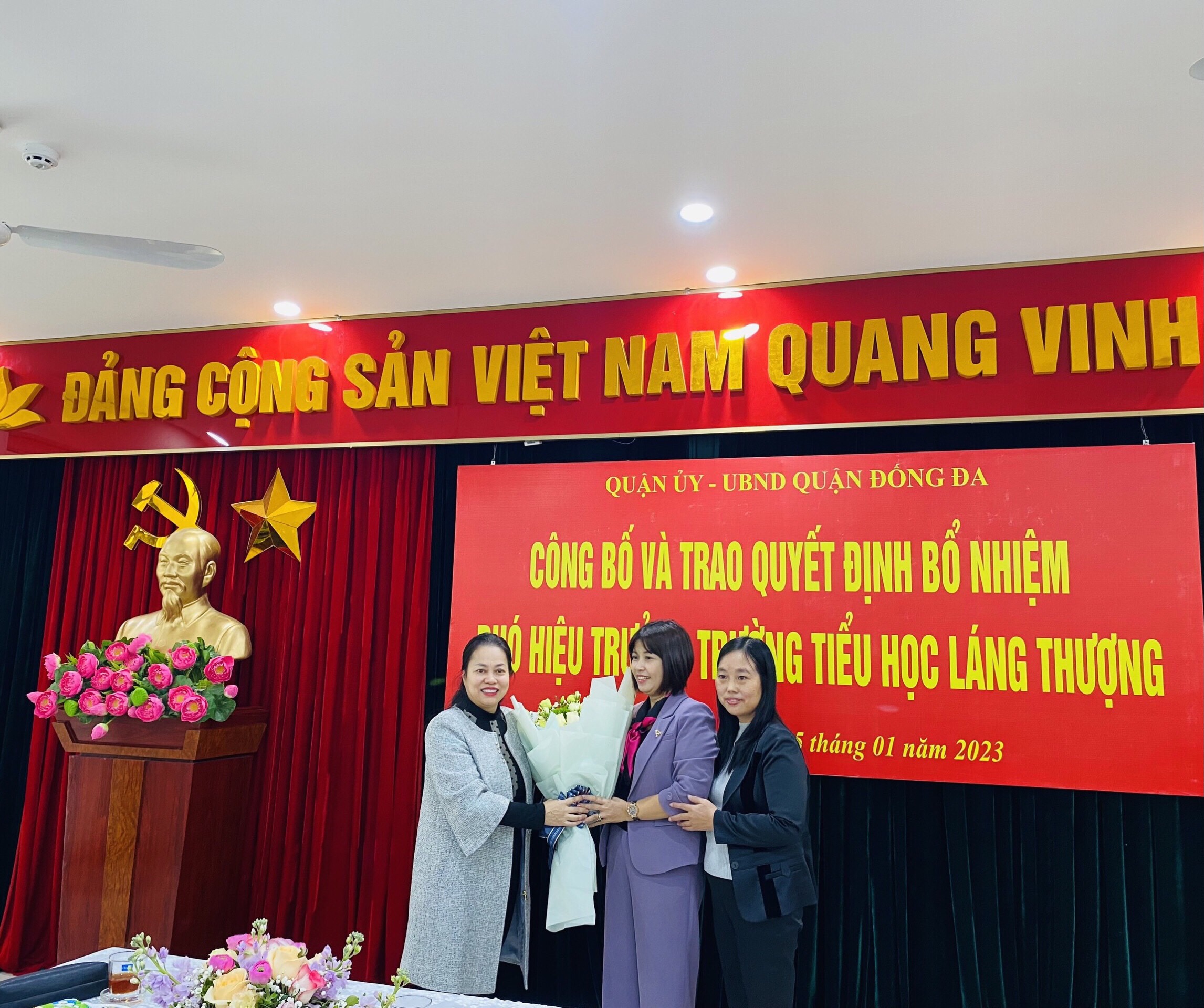 Chào đón cô Nguyễn Mai Phương về nhận nhiệm vụ công tác với cương vị Phó Hiệu trưởng