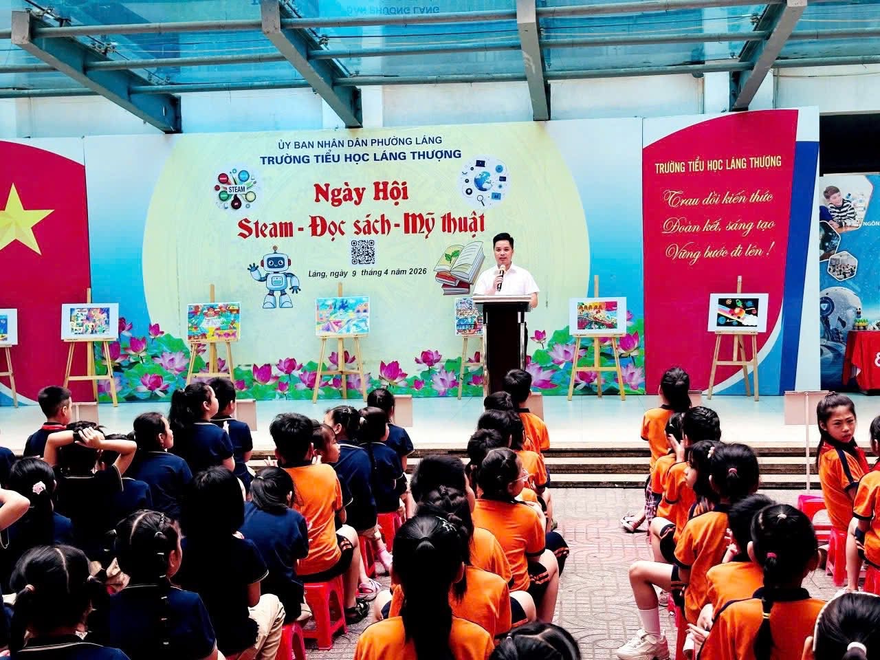 🌟Ngày hội STEM – đọc sách – mĩ thuật: Khơi nguồn sáng tạo, nuôi dưỡng đam mê