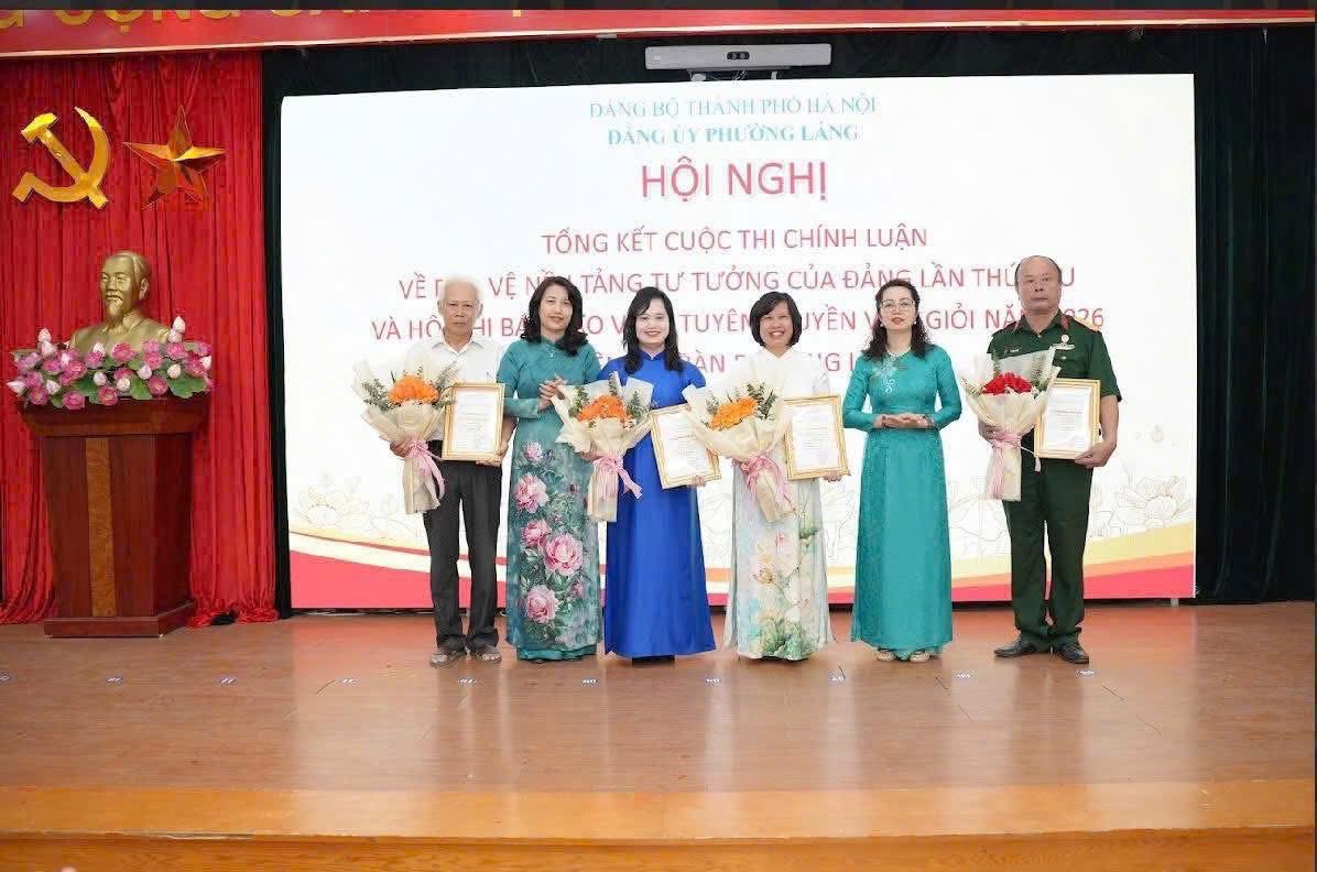 🌟 Tự hào thành tích tại cuộc thi viết chính luận năm 2026 – phường Láng🌟🌟