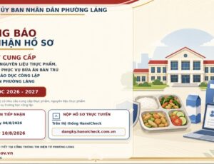 📢 THÔNG BÁO TIẾP NHẬN HỒ SƠ ĐĂNG KÝ THAM GIA CUNG CẤP THỰC PHẨM, NGUYÊN LIỆU THỰC PHẨM, SUẤT ĂN SẴN PHỤC VỤ BỮA ĂN BÁN TRÚ